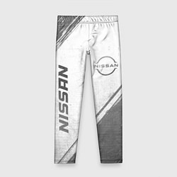 Детские легинсы Nissan - white gradient вертикально