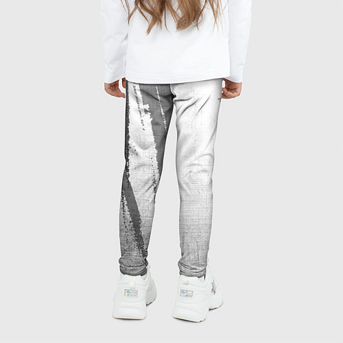 Детские легинсы Mini - white gradient по-вертикали / 3D-принт – фото 4