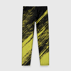 Детские легинсы The color is black and yellow