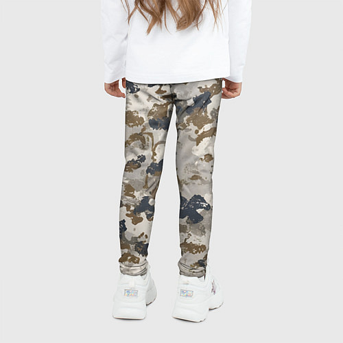 Детские легинсы Светлый камуфляж / 3D-принт – фото 4
