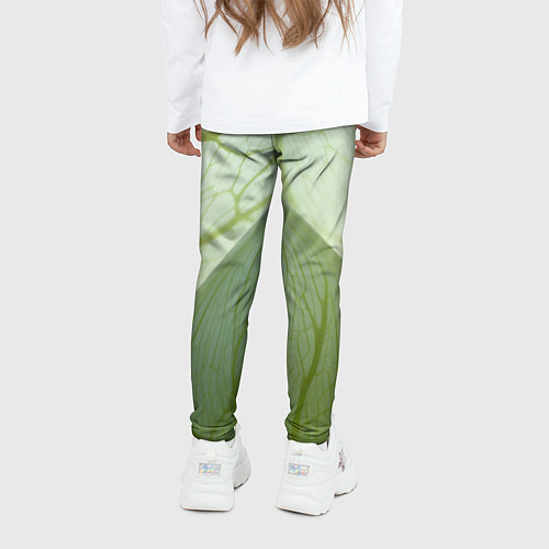 Детские легинсы Макро съемка листа / 3D-принт – фото 4