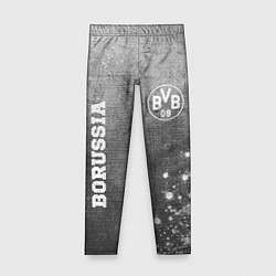 Леггинсы для девочки Borussia - grey gradient вертикально, цвет: 3D-принт