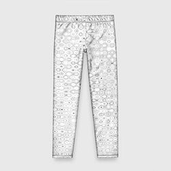 Детские легинсы Белый с абстрактным узором