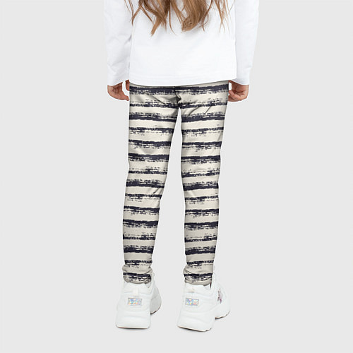 Детские легинсы Тёмные полосы на светлом / 3D-принт – фото 4