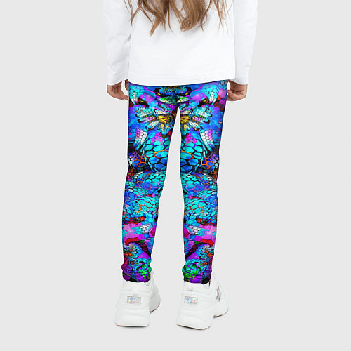 Детские легинсы Абстракция стекло узор / 3D-принт – фото 4