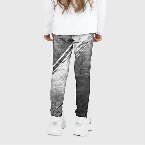 Детские легинсы Brighton - grey gradient вертикально / 3D-принт – фото 4