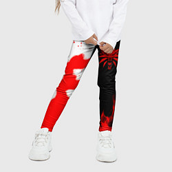 Леггинсы для девочки Ведьмак огненный, цвет: 3D-принт — фото 2