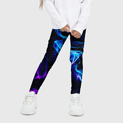 Леггинсы для девочки Color blue pink, цвет: 3D-принт — фото 2