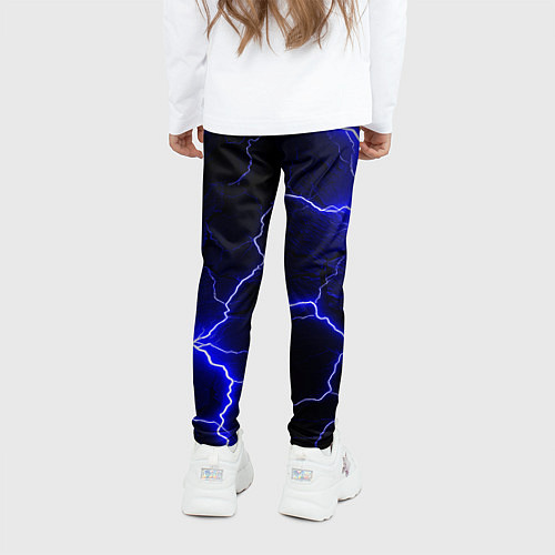 Детские легинсы Color blue black / 3D-принт – фото 4