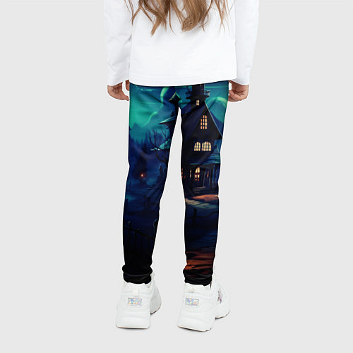 Детские легинсы Day of the Dead - Хэллоуин / 3D-принт – фото 4