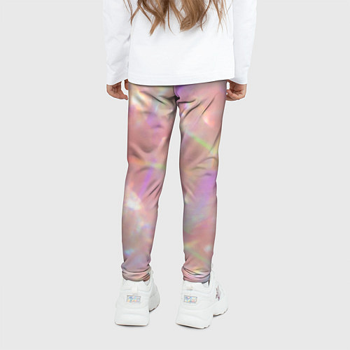 Детские легинсы Голография в пастельных тонах / 3D-принт – фото 4