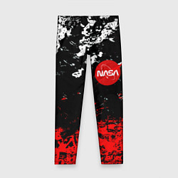 Леггинсы для девочки Nasa краски, цвет: 3D-принт