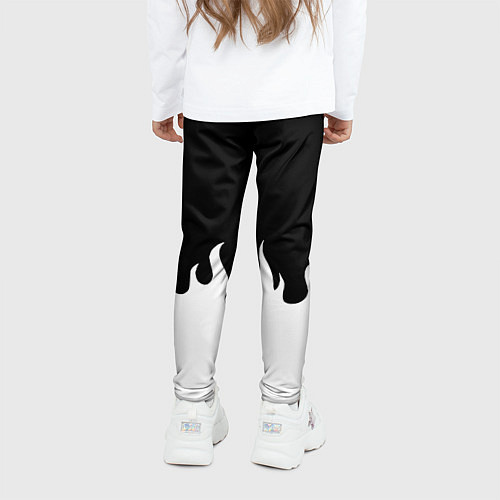 Детские легинсы Monster energy red logo / 3D-принт – фото 4