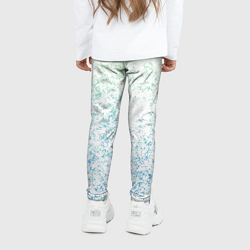 Детские легинсы Sport бело-голубой / 3D-принт – фото 4