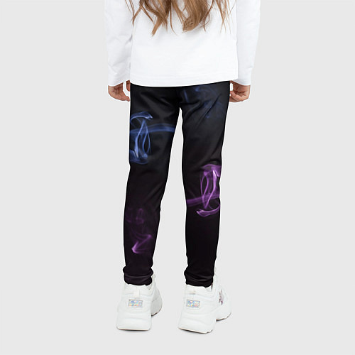 Детские легинсы Color black blue pink / 3D-принт – фото 4