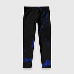 Детские легинсы Color black blue