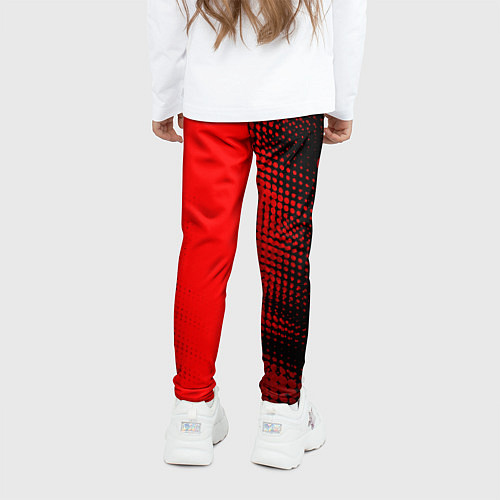 Детские легинсы Citroen - red gradient по-вертикали / 3D-принт – фото 4