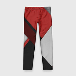 Леггинсы для девочки Color black red grey, цвет: 3D-принт