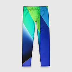 Детские легинсы Color blue green