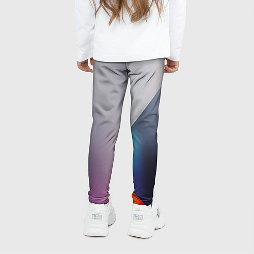 Детские легинсы Color grey with stripes / 3D-принт – фото 4