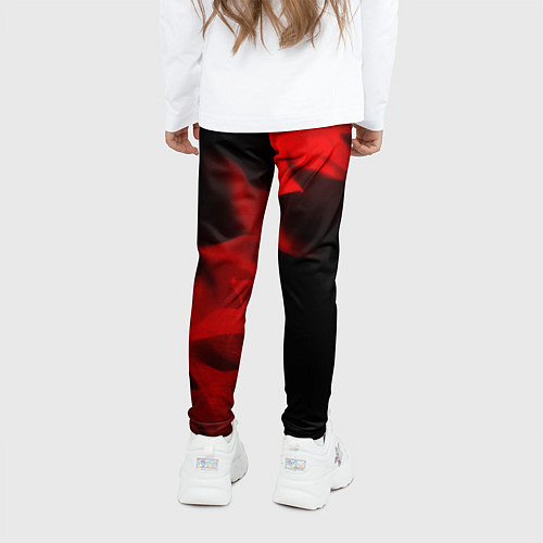 Детские легинсы Exeed - red gradient вертикально / 3D-принт – фото 4