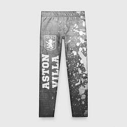 Леггинсы для девочки Aston Villa - grey gradient по-вертикали, цвет: 3D-принт