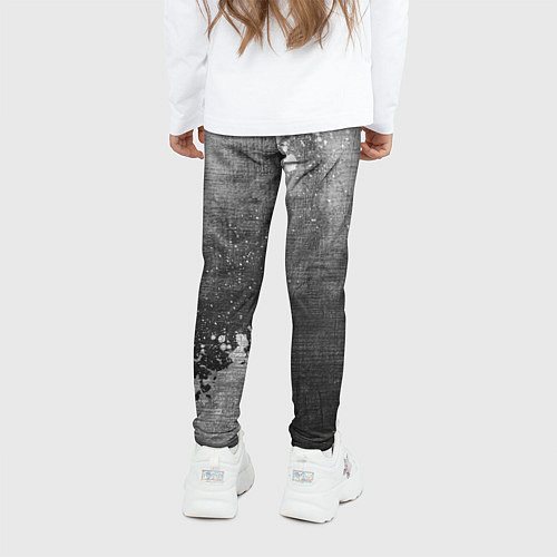 Детские легинсы Mazda - grey gradient вертикально / 3D-принт – фото 4