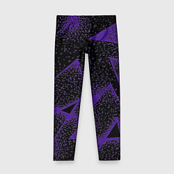 Леггинсы для девочки The triangle is purple, цвет: 3D-принт
