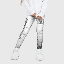 Леггинсы для девочки Changan - white gradient вертикально, цвет: 3D-принт — фото 2