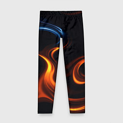 Леггинсы для девочки The color is fire orange, цвет: 3D-принт