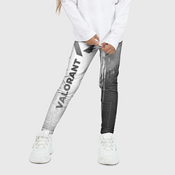 Леггинсы для девочки Valorant - white gradient по-вертикали, цвет: 3D-принт — фото 2