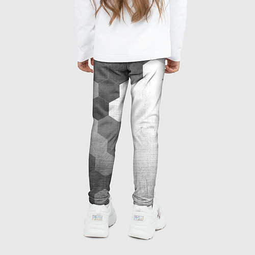 Детские легинсы Opel - white gradient по-вертикали / 3D-принт – фото 4