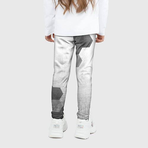 Детские легинсы Zotye - white gradient вертикально / 3D-принт – фото 4