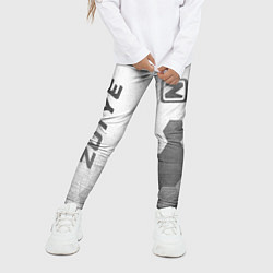 Леггинсы для девочки Zotye - white gradient вертикально, цвет: 3D-принт — фото 2