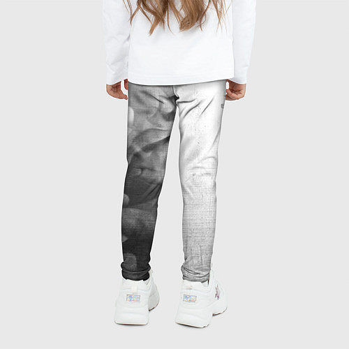 Детские легинсы Exeed - white gradient по-вертикали / 3D-принт – фото 4