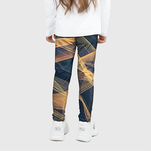 Детские легинсы Световые волны / 3D-принт – фото 4