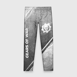Леггинсы для девочки Gears of War - grey gradient вертикально, цвет: 3D-принт