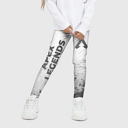 Леггинсы для девочки Apex Legends - white gradient вертикально, цвет: 3D-принт — фото 2
