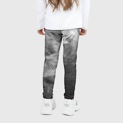 Детские легинсы GTA - grey gradient вертикально / 3D-принт – фото 4