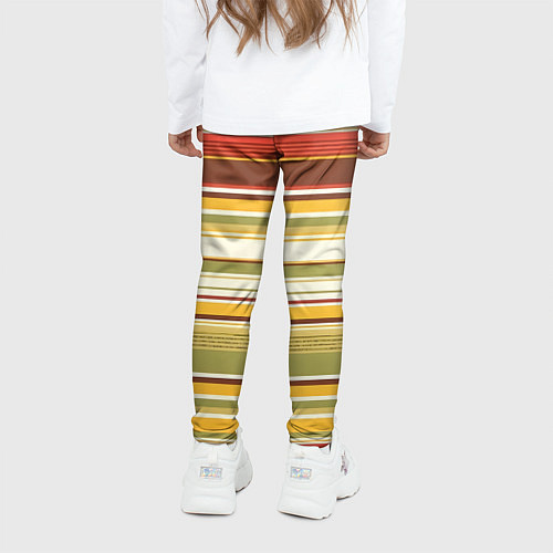 Детские легинсы Горизонтальные полосы / 3D-принт – фото 4