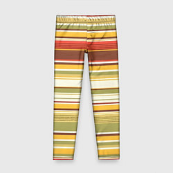 Леггинсы для девочки Горизонтальные полосы, цвет: 3D-принт
