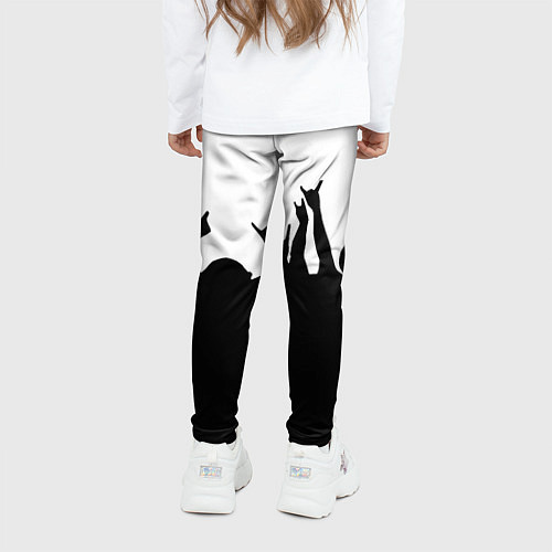 Детские легинсы Monster energy rock black / 3D-принт – фото 4