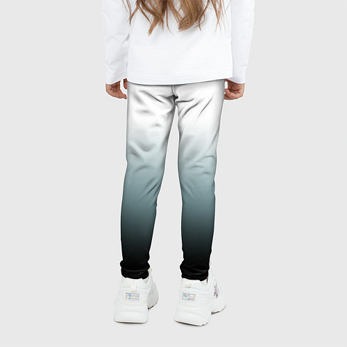 Детские легинсы Градиент с надписью на японском - здоровье и деньг / 3D-принт – фото 4