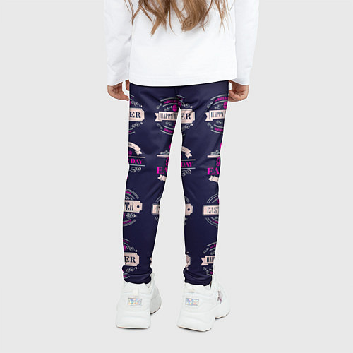 Детские легинсы Easter pink / 3D-принт – фото 4