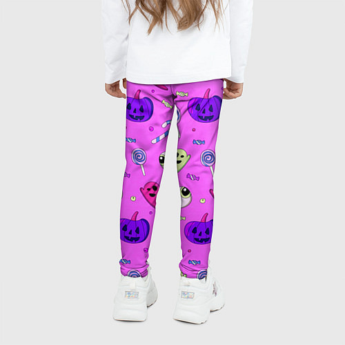 Детские легинсы Halloween pink / 3D-принт – фото 4