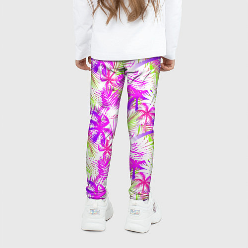 Детские легинсы Palm tree pink / 3D-принт – фото 4