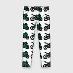 Детские легинсы Motorbike dark green