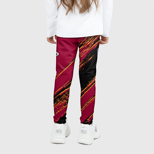 Детские легинсы Майами Хит - цвета команды / 3D-принт – фото 4