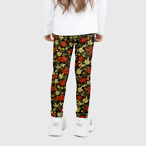 Детские легинсы Традиционный русский узор / 3D-принт – фото 4