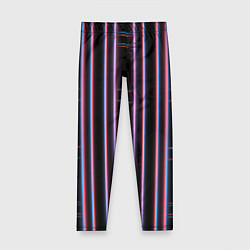 Детские легинсы Neon red blue black